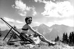 Urlauberin-auf-dem-Rauschberg-1955