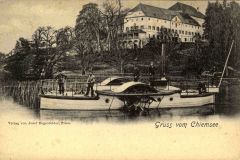 Chiemsee-Herreninsel-Raddampfer-um-1900