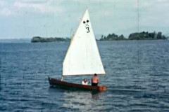 Mit dem Segelboot auf dem Chiemsee 1942