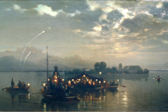 Naechtliche-Kahnfahrt-auf-dem-Chiemsee-1881-Wopfner