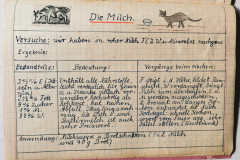 Kochheft aus der Traunsteiner Schulzeit von meiner Oma, Anfang 1950er Jahre